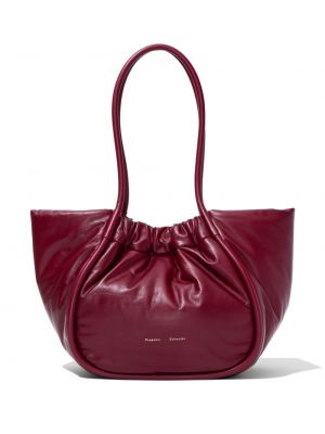 Δερμάτινη τσάντα shopper Proenza Schouler κόκκινο
