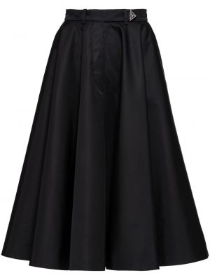 Černé plisované sukně Prada