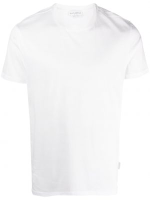 Kokvilnas t-krekls ar apaļu kakla izgriezumu Ballantyne balts