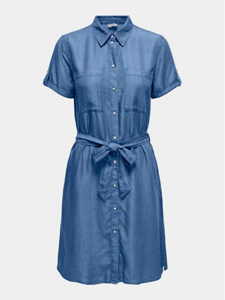 Φόρεμα σε στυλ πουκάμισο Jdy μπλε