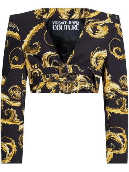 Painettu pitkä takki Versace Jeans Couture musta