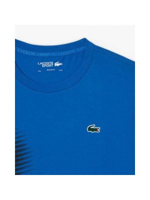 Camisa de algodón Lacoste azul