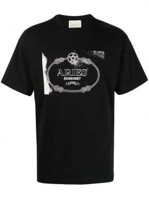 Koszulka bawełniana z nadrukiem Aries