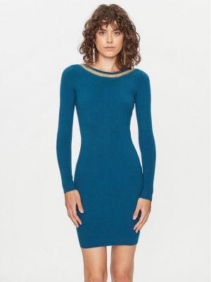Priliehavé šaty Marciano Guess modrá