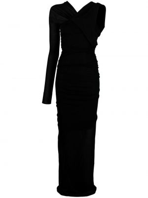 Prozorna večerna obleka Saint Laurent črna
