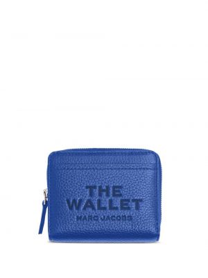 Portefeuille en cuir Marc Jacobs bleu