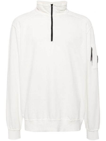 Lynlås kort sweatshirt C.p. Company hvid