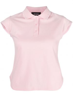 Mežģīņu polo krekls We11done rozā