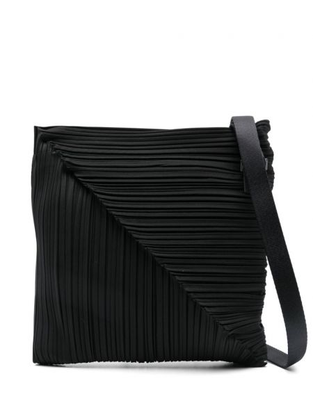 Mini çanta Pleats Please Issey Miyake siyah