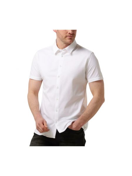Casual jeanshemd mit geknöpfter Pure Path weiß