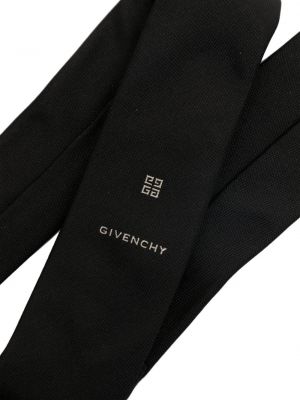 Kravata s výšivkou Givenchy černá