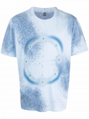 Camiseta con estampado tie dye Mcq azul