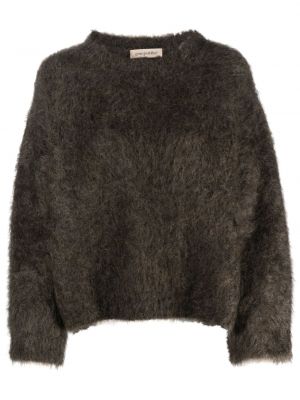Пуловер от мохер Gentry Portofino кафяво