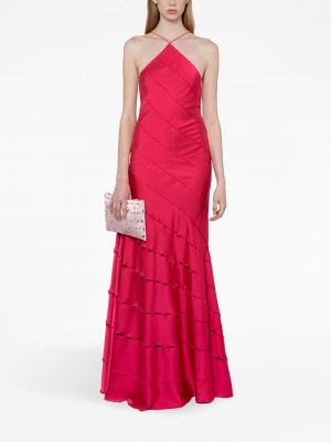 Satynowa sukienka długa 16arlington czerwona