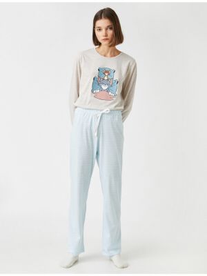Pidžama s printom Koton siva