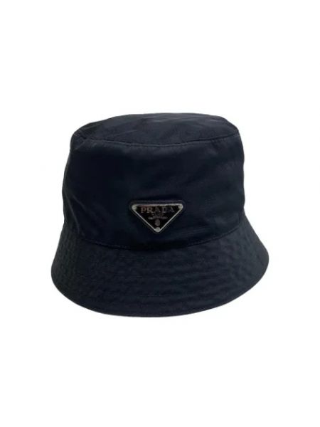 Nylonowa czapka retro Prada Vintage czarna