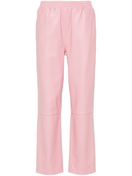 Δερμάτινο παντελόνι Arma ροζ
