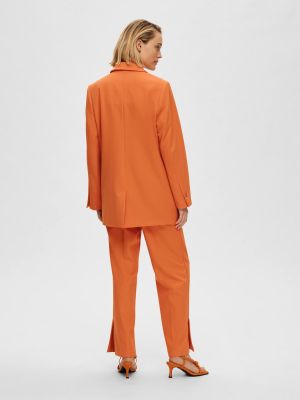 Švarkas Selected Femme Curve oranžinė