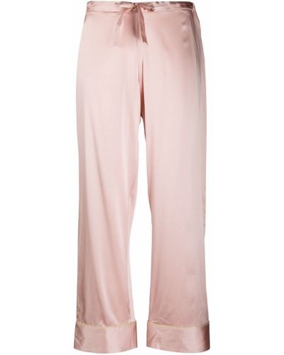 Seiden pyjama mit perlen Gilda & Pearl pink