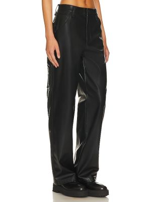 Pantalon en cuir en imitation cuir Rag & Bone noir