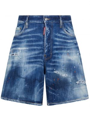 Szorty jeansowe Dsquared2 niebieskie