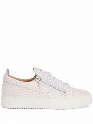 Læder sneakers Giuseppe Zanotti hvid