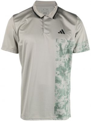 Zielona koszula z nadrukiem Adidas Tennis