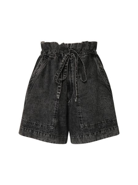 Højtaljet shorts Marant Etoile sort