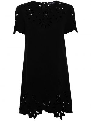 Šaty s výšivkou Ermanno Scervino černé