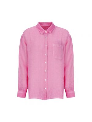 Koszula 120% Lino różowa