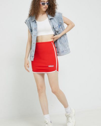 Mini spódniczka Adidas Originals czerwona