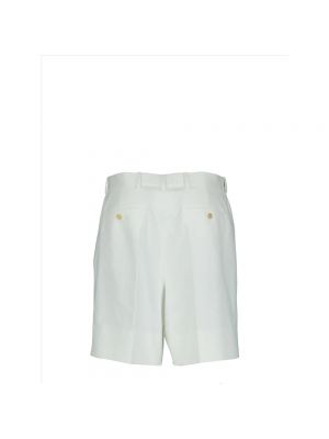 Pantalones cortos de algodón Alexander Mcqueen blanco