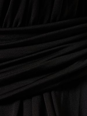 Drapované dlouhé šaty jersey Altuzarra černé