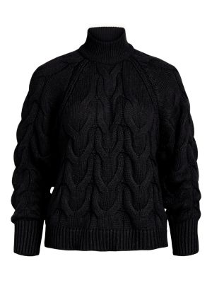 Пуловер Object Tall черно