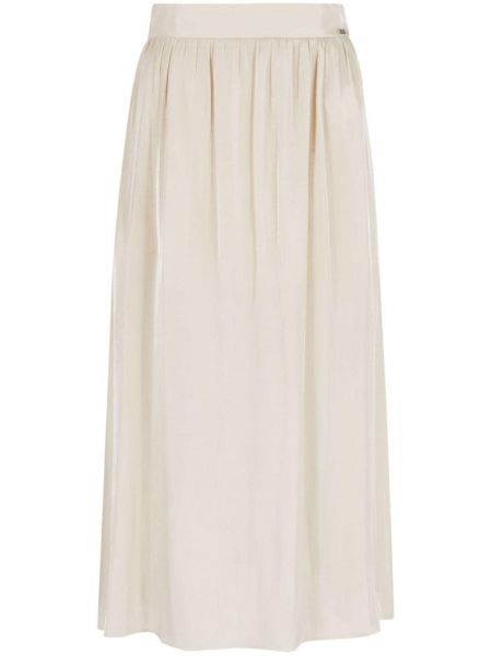 Midi φούστα Armani Exchange λευκό