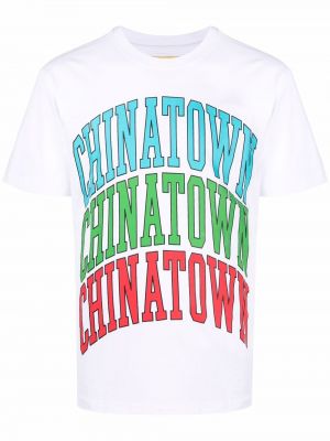 Хлопковая футболка с принтом Chinatown Market