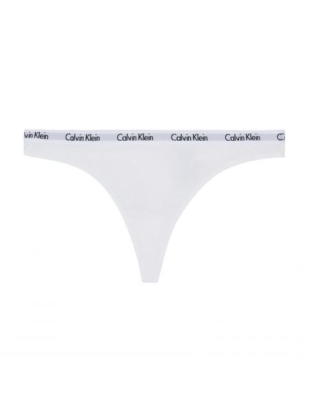 Белые стринги Calvin Klein