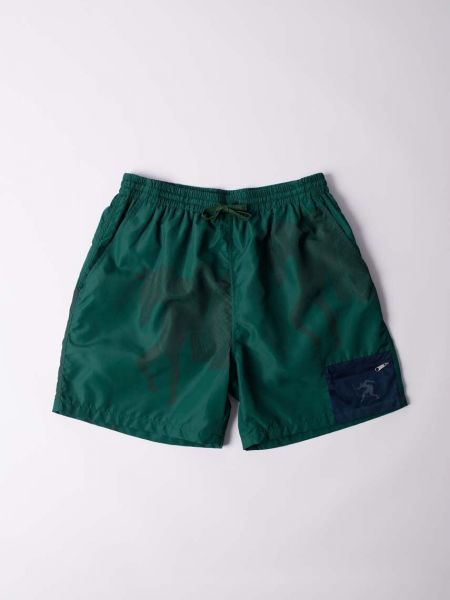 Kratke hlače s printom By Parra zelena