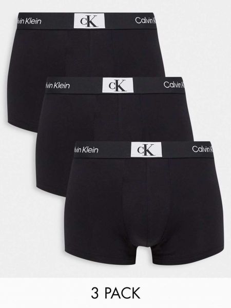 Хлопковые плавки Calvin Klein черные