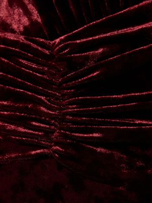 Salopetă de catifea Alexandre Vauthier roșu