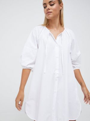 Sisley pamut ruha fehér, mini, harang alakú