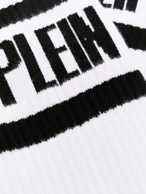 Chaussettes à imprimé Philipp Plein blanc