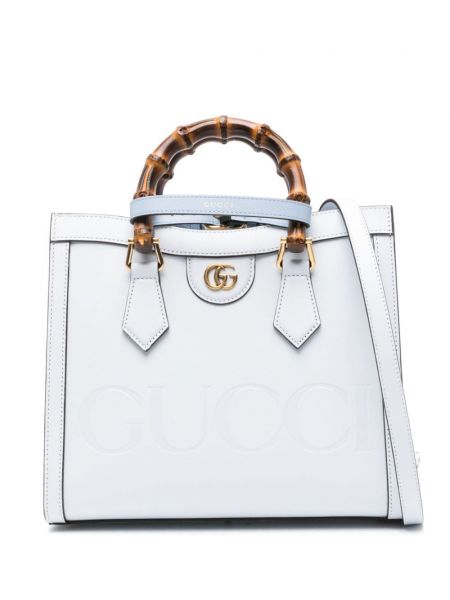 Usnjena nakupovalna torba Gucci