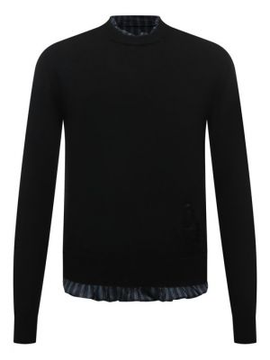 Шерстяной свитер Maison Margiela черный