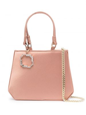Satin shopper handtasche Malone Souliers pink