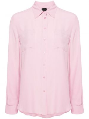 Риза от креп Pinko розово