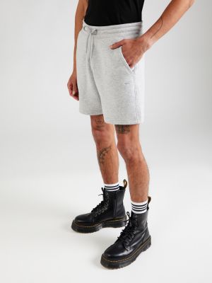 Меланжирани спортни панталони Hollister сиво