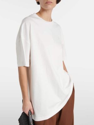 Oversized βαμβακερή μπλούζα από ζέρσεϋ Wardrobe.nyc λευκό