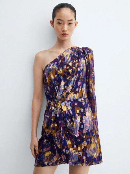 Вечернее платье Mango Фиолетовое