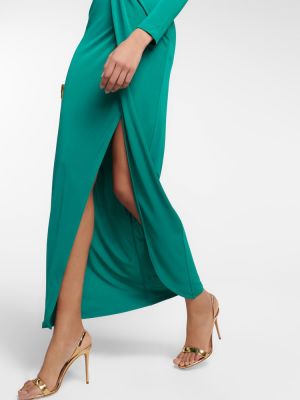 Dlouhé šaty Diane Von Furstenberg zelené